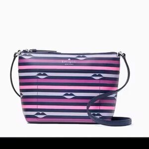 Kate Spade Patrice Nylon Lip Print Crossbody bag